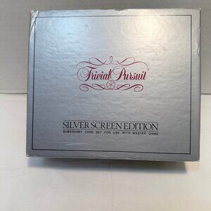 Vintage 1981 Trivial Pursuit Silver Screen Edition Game Cards